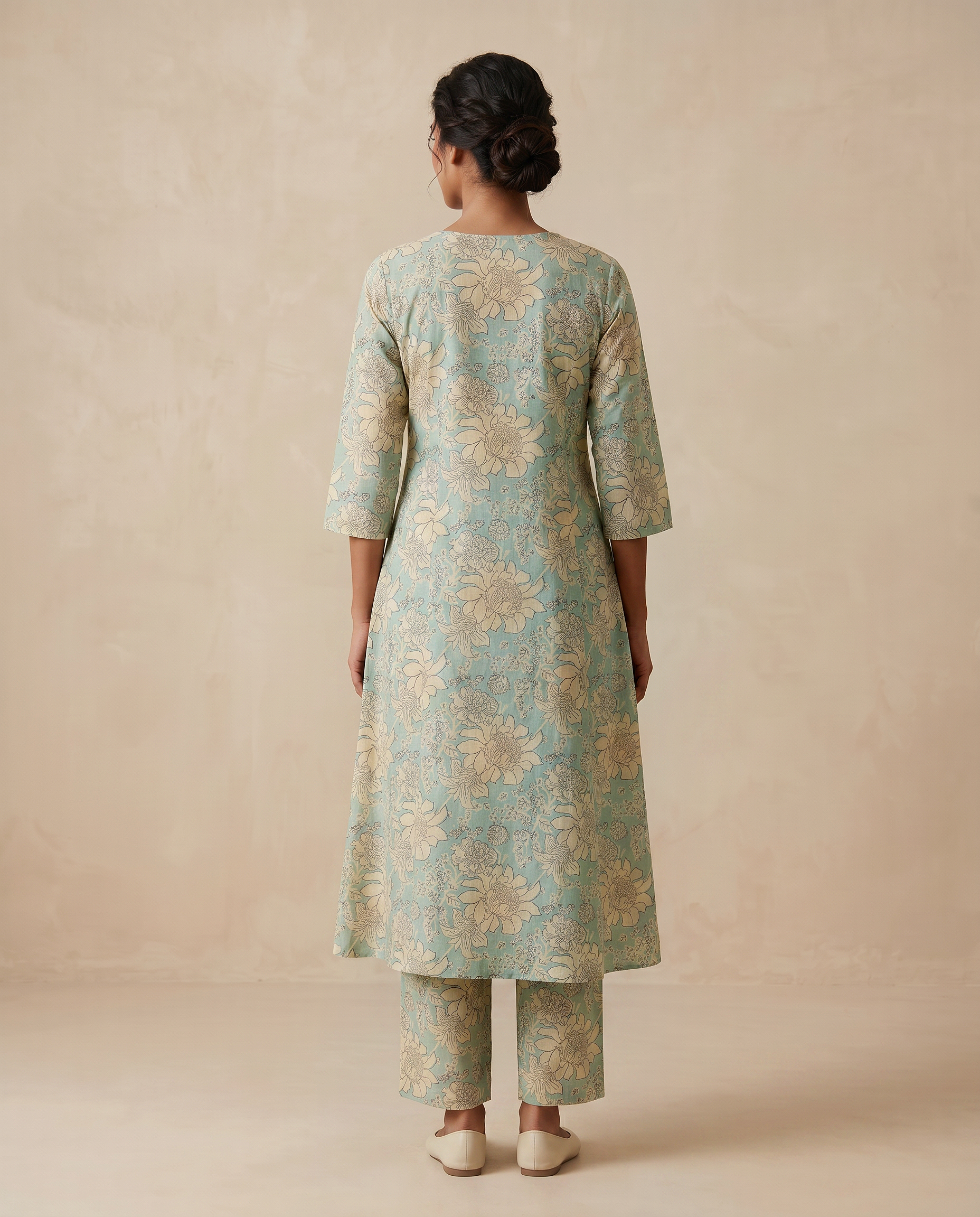 Sage Blossom Kurta Set | Aika the Label