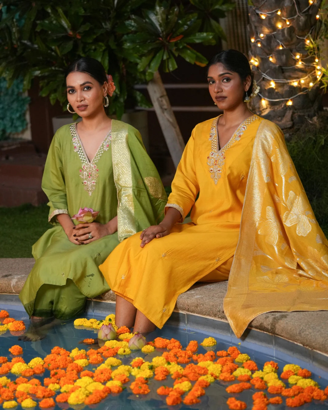 Daisy kurta set with dupatta | Aika Luxe