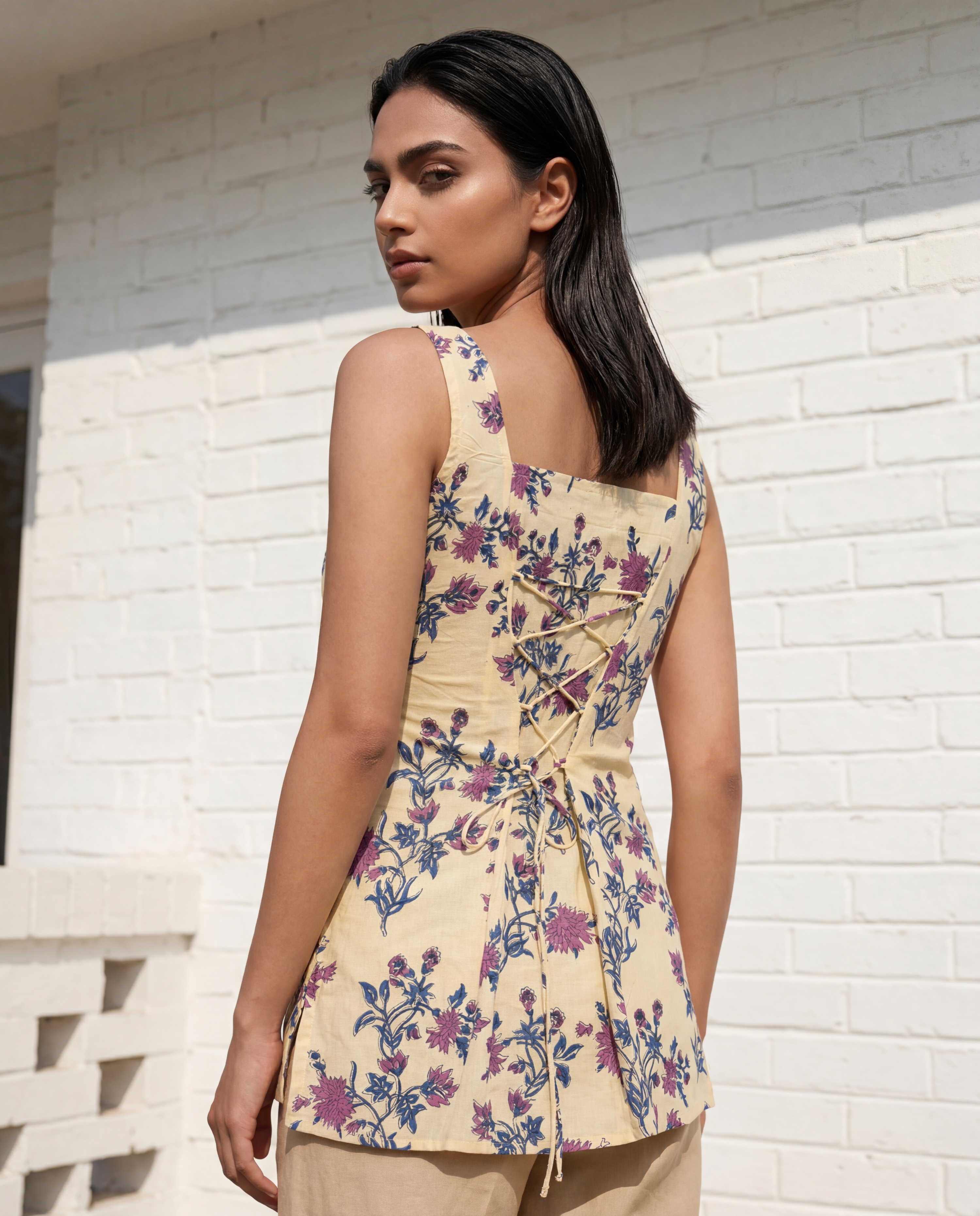 Ivory Bloom Floral Camisole