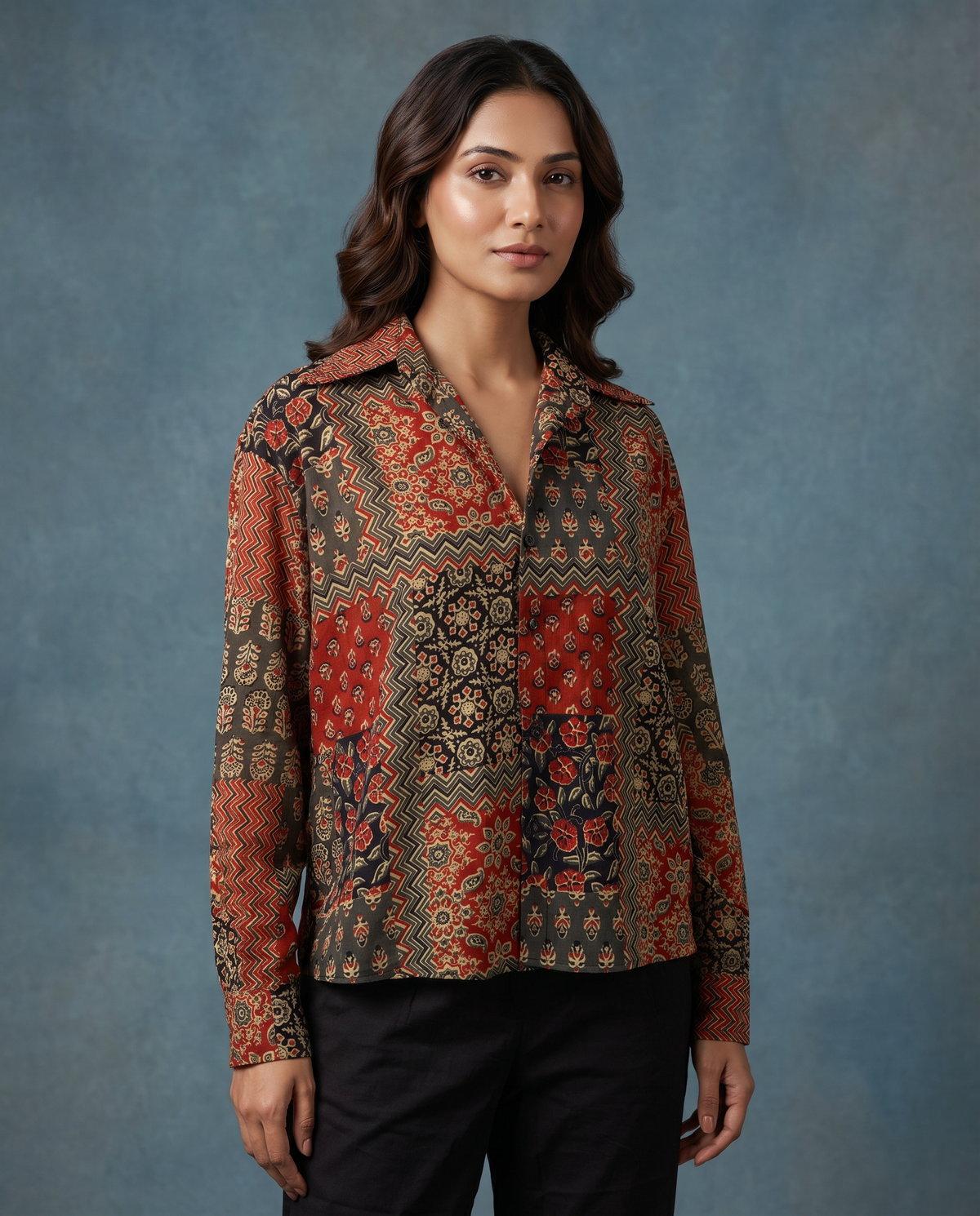 Rustic Red Mosaic Shirt