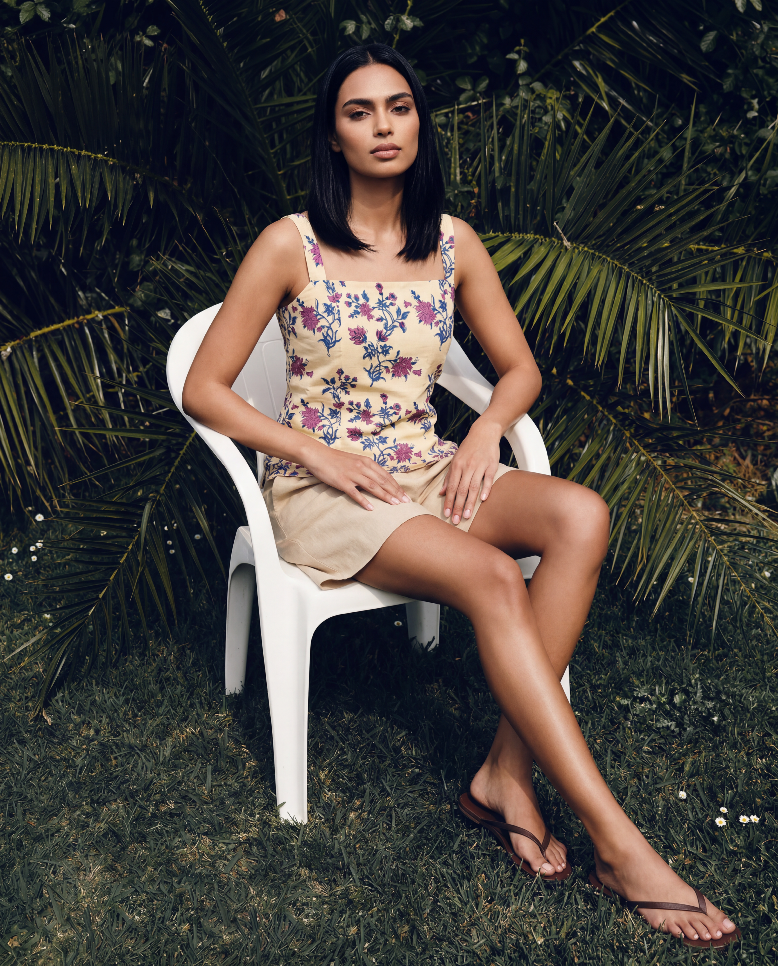 Ivory Bloom Floral Camisole