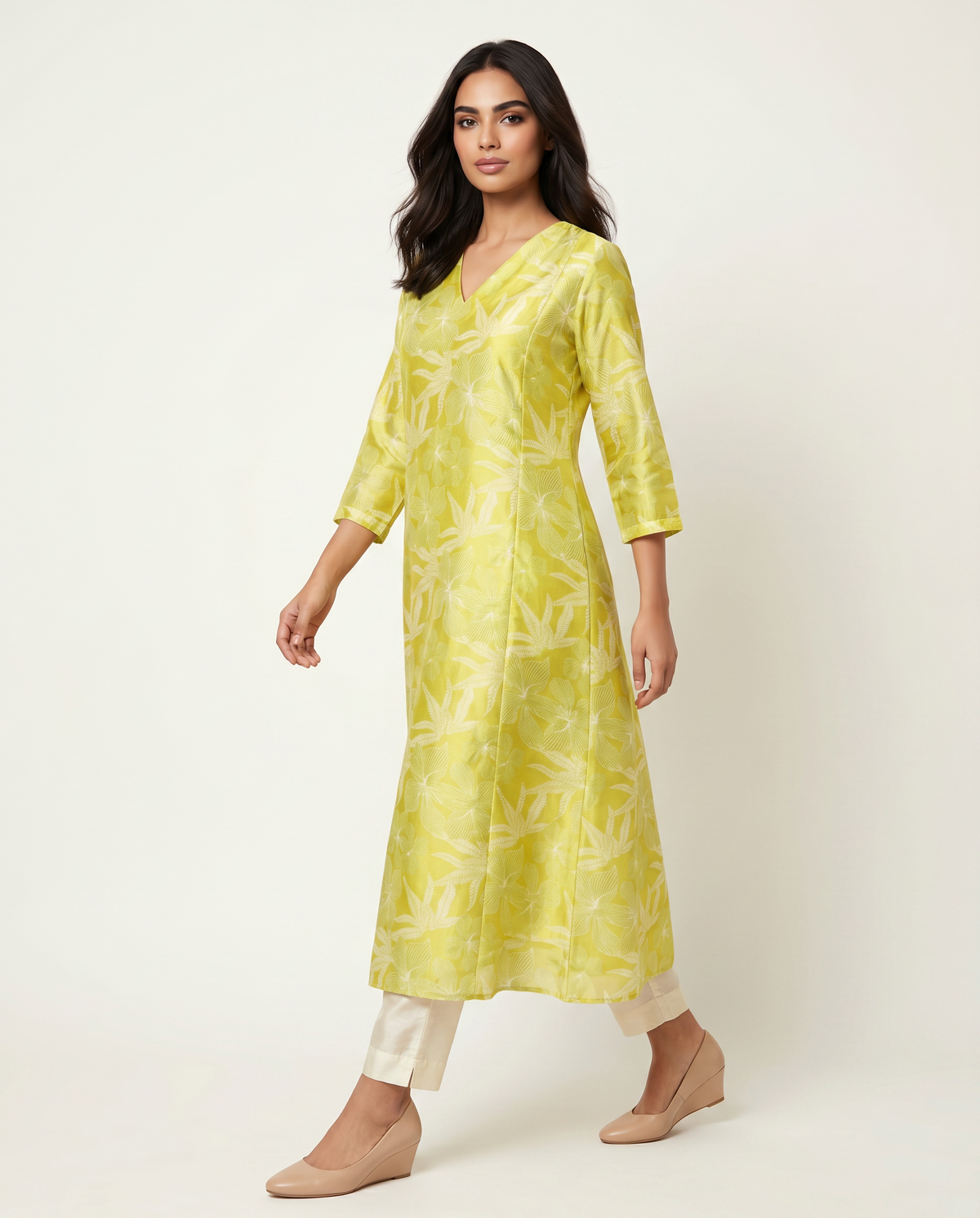 Sunshine Bloom A-Line Kurta