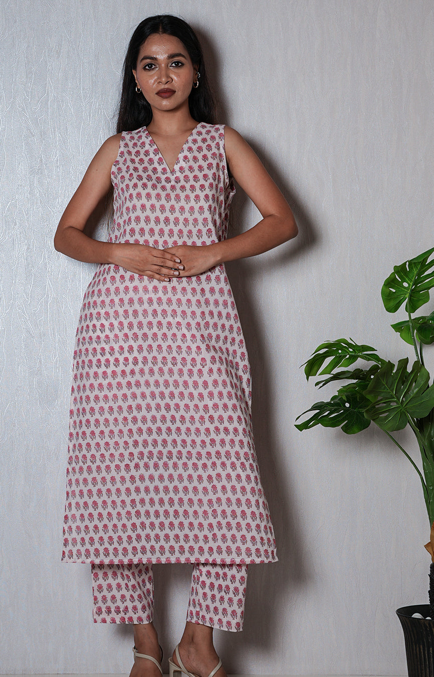 The Rosebud Block Print Co-ord | Aika the Label