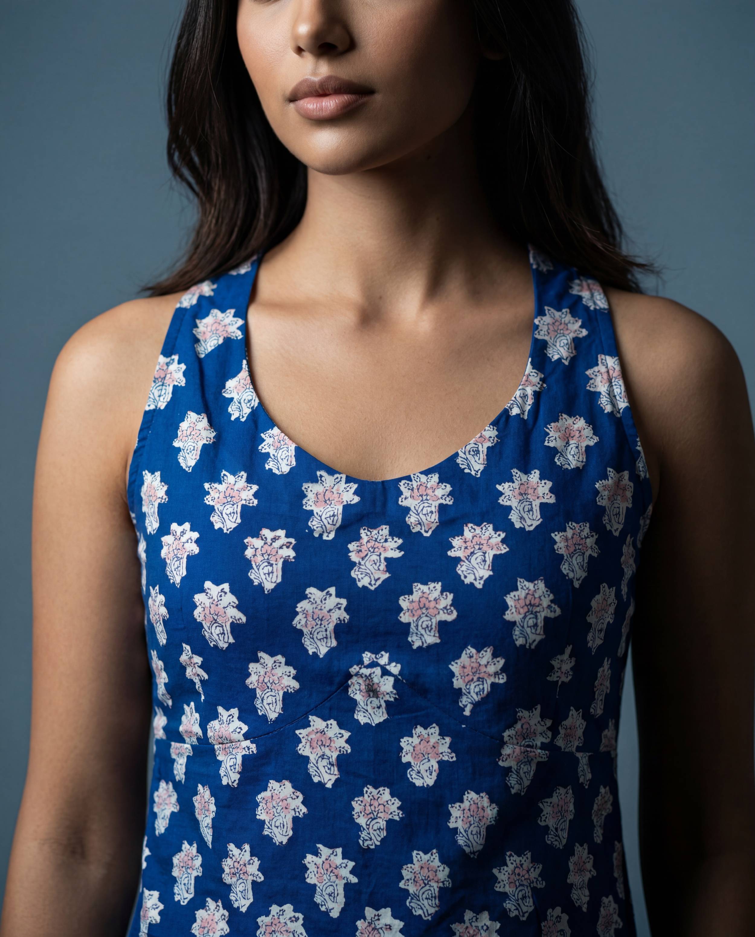 Royal Blue Short Kurta