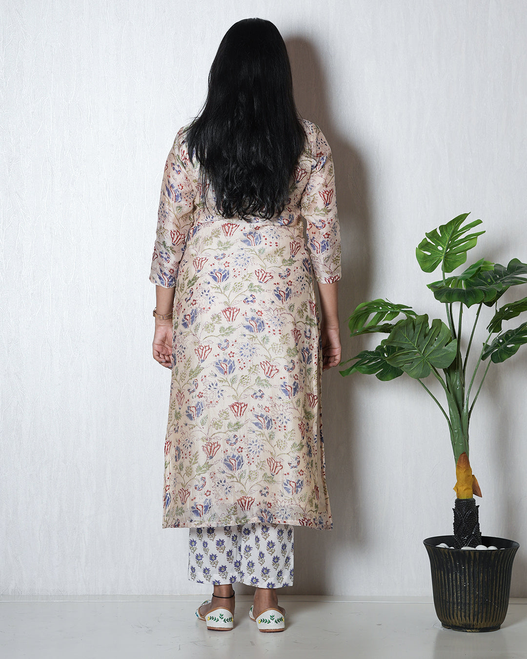 Pastel Floral Printed Kurta Set with Dupatta