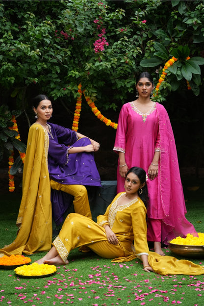 Purple Serenade Signature Kurta Set