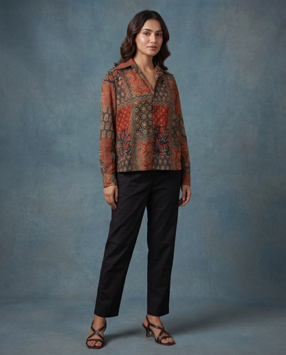 Rustic Red Mosaic Shirt