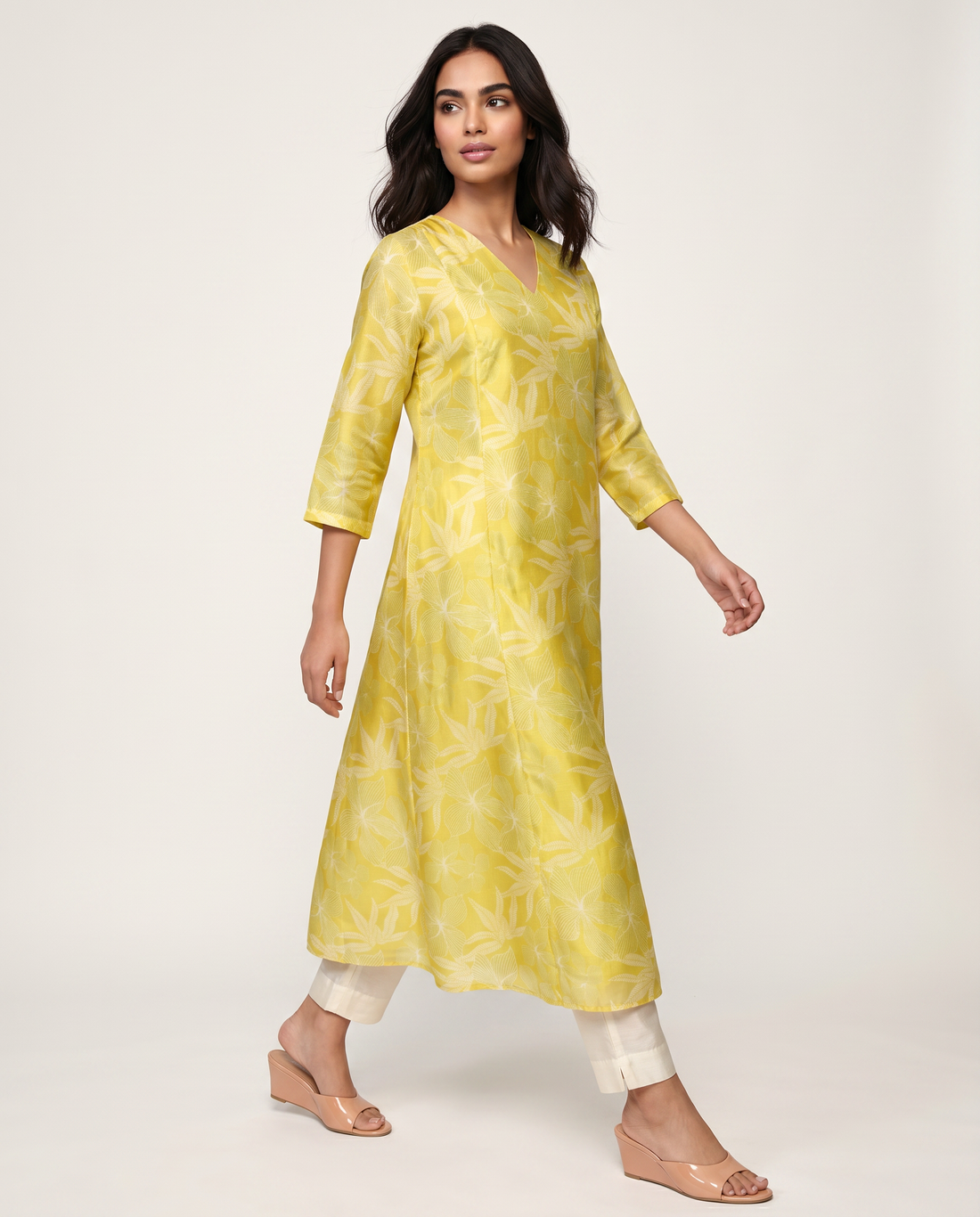Sunshine Bloom A-Line Kurta