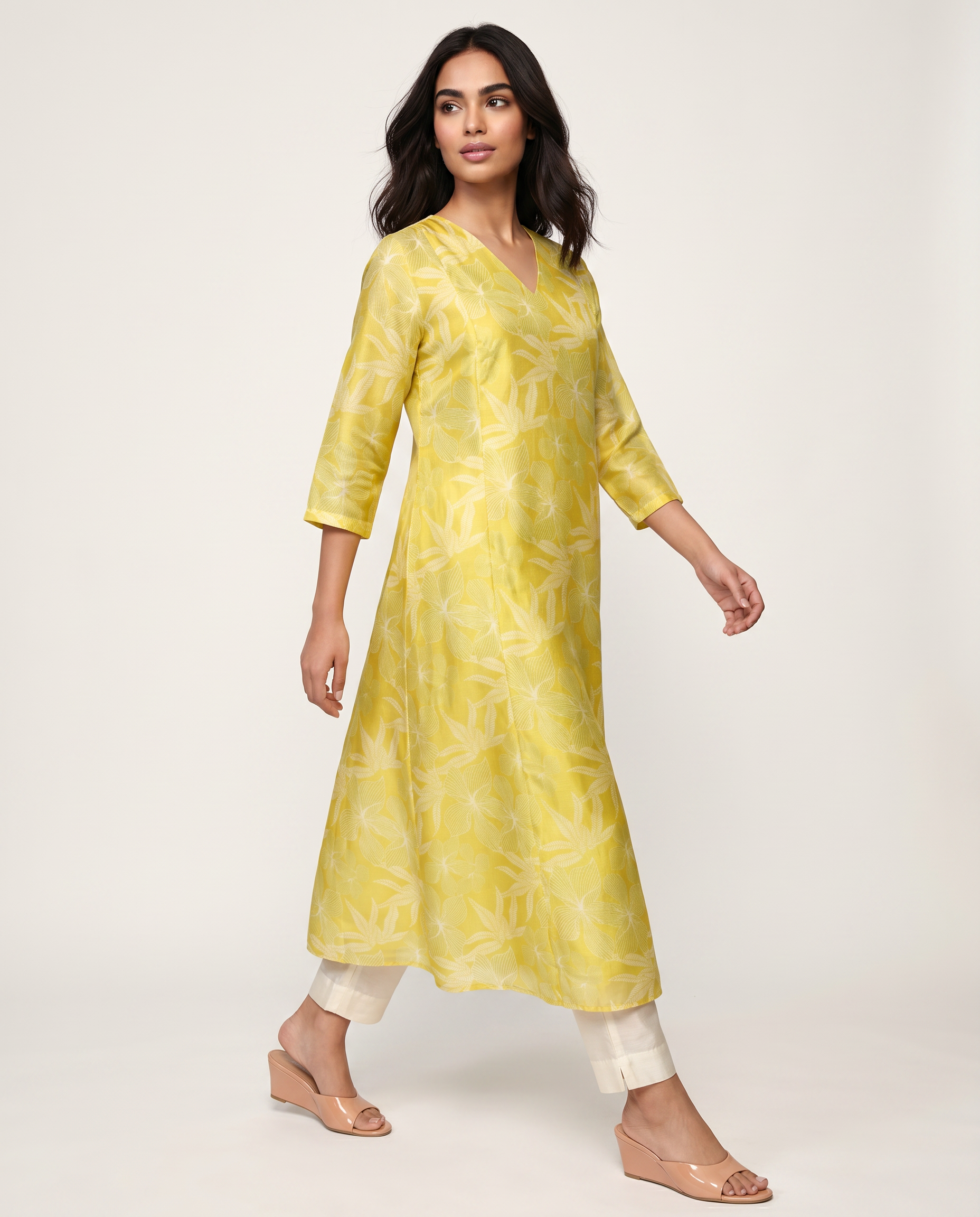 Sunshine Bloom A-Line Kurta