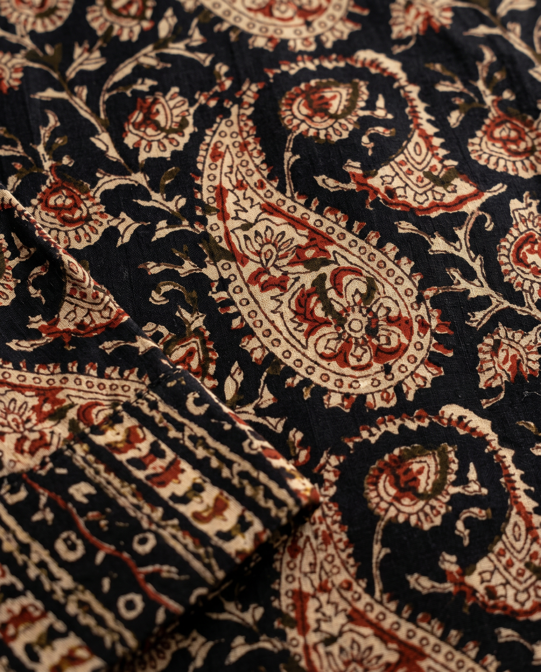 Midnight Paisley Straight Kurta Set