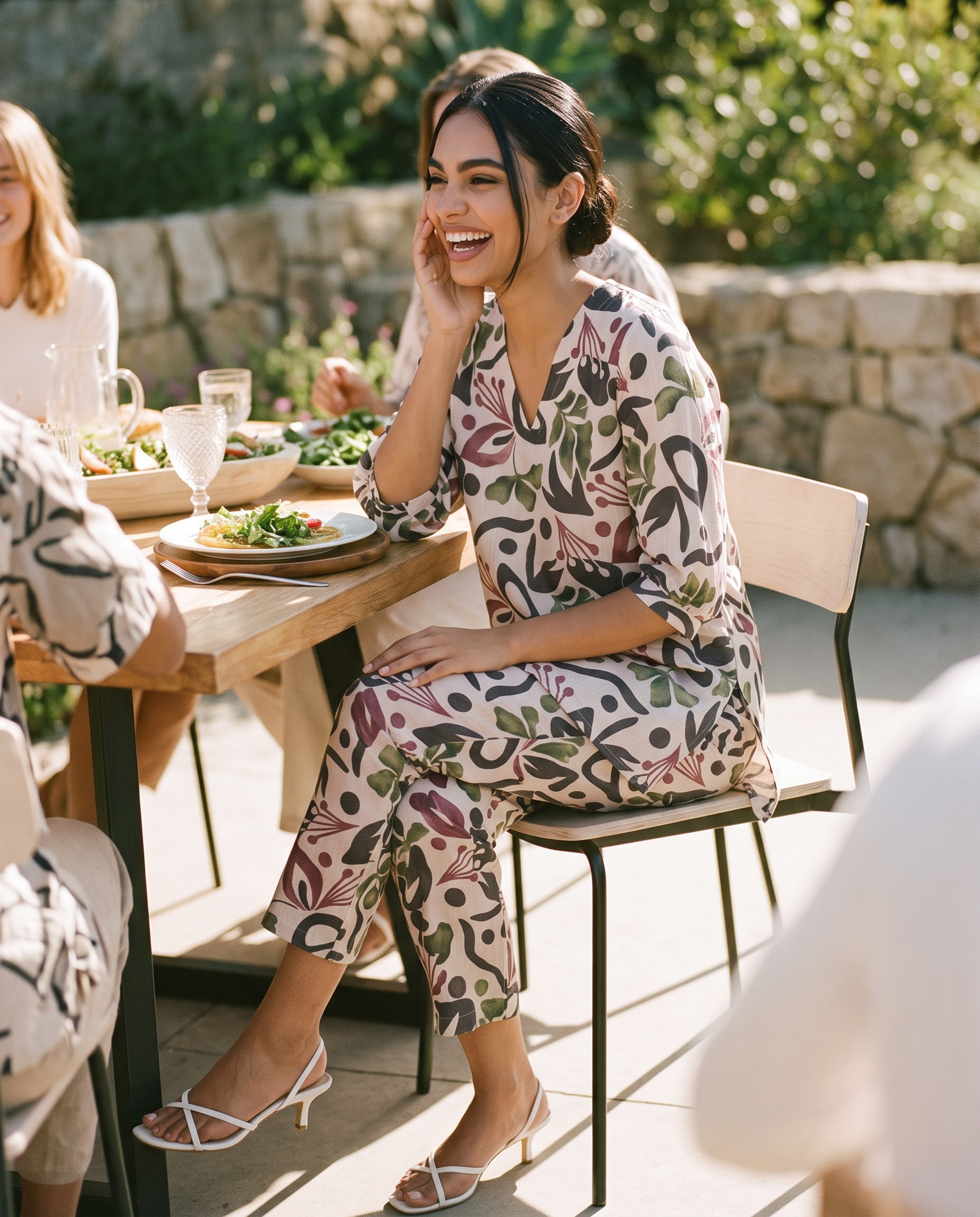 Pastel Abstract Print Co-ord Set