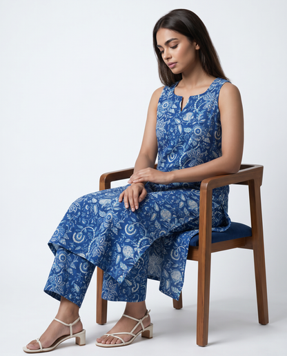 The Bluebud Block Print Co-ord | Aika the Label